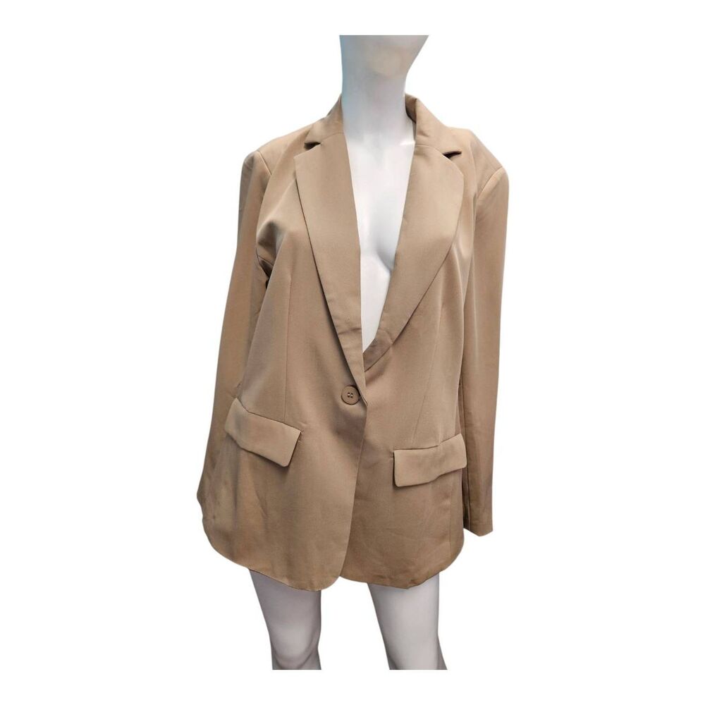 Cicybel Tan Blazer Womens Size XL NEW W TAGS